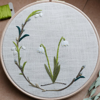 Embroidery Pattern 'Spring Snowflakes'