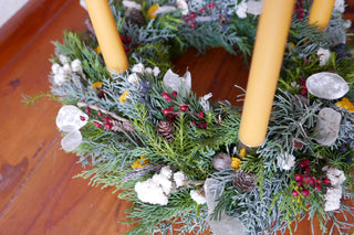 Adventskranz 'Gelb' (Bio-Pflanzen)