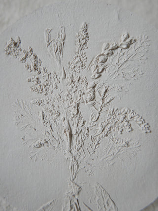 Botanical bas relief 'Solidago'
