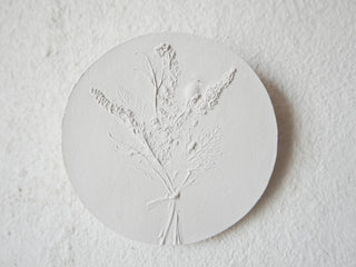 Botanical bas relief 'Papaver'