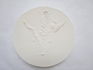 Botanical bas relief 'Papaver'