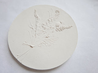 Botanical bas relief 'Papaver'