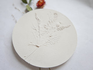 Botanical bas relief 'Papaver'
