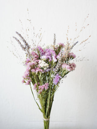 Trockenblumenmix 'Apricot & Lavendel'