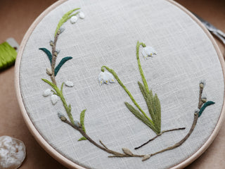 Embroidery Pattern 'Spring Snowflakes'