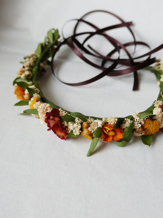 Flower crown 'Sunset'