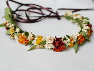 Flower crown 'Sunset'