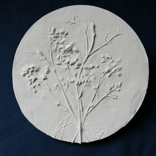 Botanical Bas Relief 'Japanese snow flower'