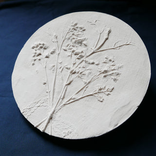 Botanical Bas Relief 'Japanese snow flower'
