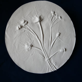 Botanical Bas Relief 'Papaver & Geum'