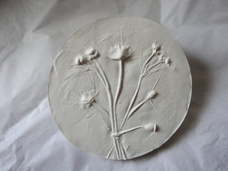 Botanical Bas Relief 'Papaver & Geum'