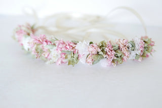 haarkranz amor'sgarten rosa weiß grün