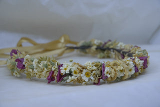 Haarkranz 'Himbeer Caramell'