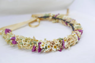 Haarkranz 'Himbeer Caramell'