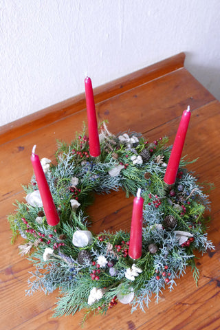 Adventskranz 'Hagebutte'