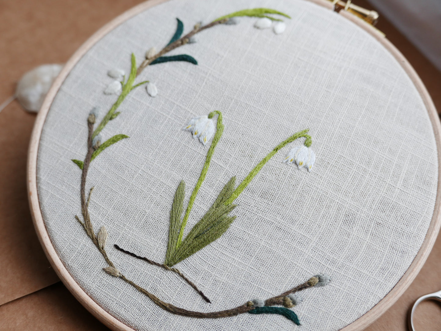 Embroidery Pattern 'Spring Snowflakes'