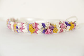 haarkranz trockenblumen bunt kinder konfirmation