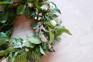 Winterlicher Trauerkranz