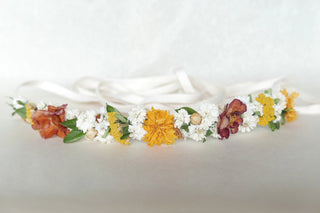 Flower crown 'Sunset'