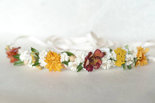 Flower crown 'Sunset'
