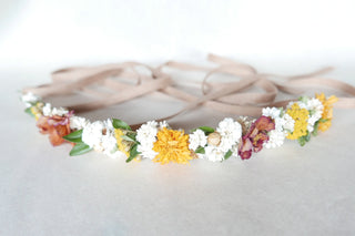 Flower crown 'Sunset'