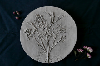 gipsrelief botanical bas relief wohndekor