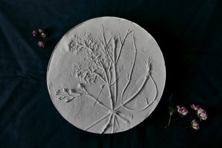 gipsrelief botanical bas relief wohndekor