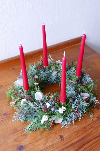 Adventskranz 'Hagebutte' (Bio-Pflanzen)